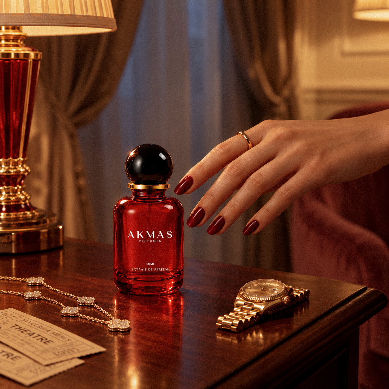 Rouge Elixir Inspired By Baccarat Rouge | Akmas Perfumes perfume bottle